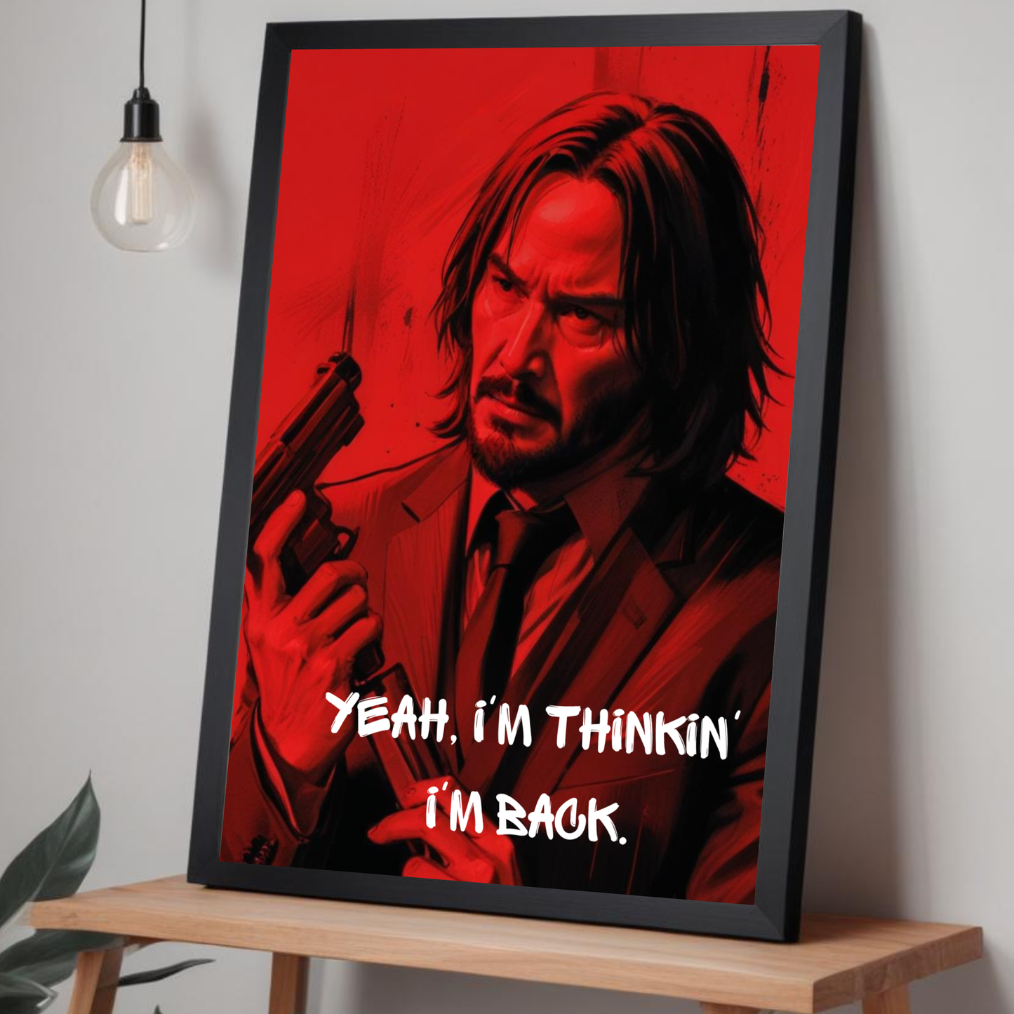 John Wick quote poster for action movie lovers