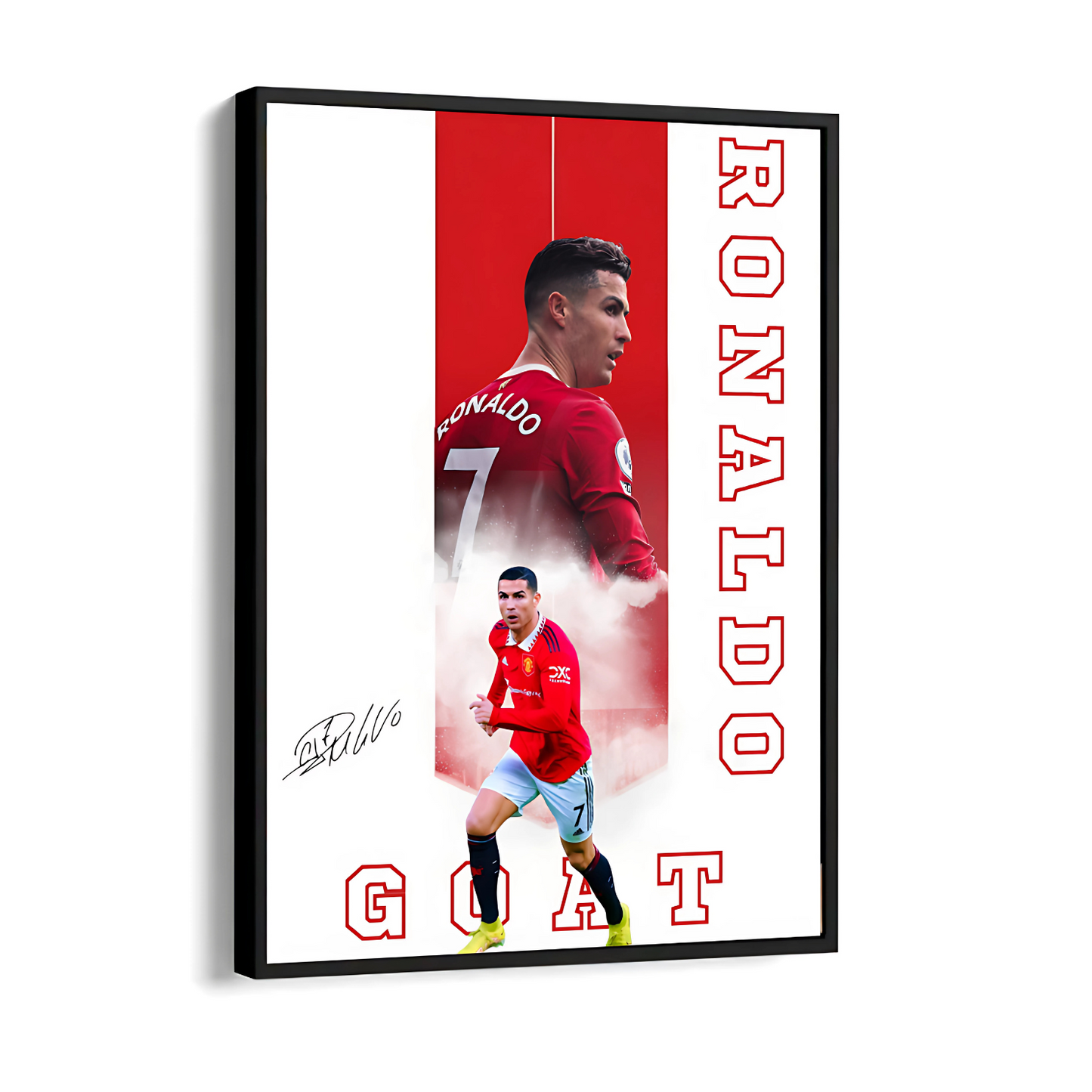 Cristiano Ronaldo Print with Frame – Buy Online at Wallmaya