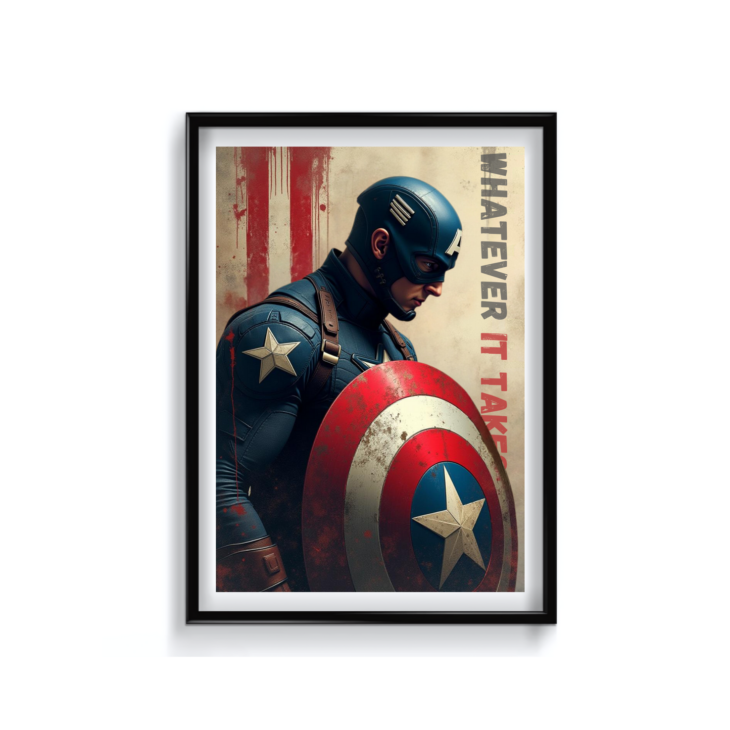 Captain America wall poster for superhero lovers