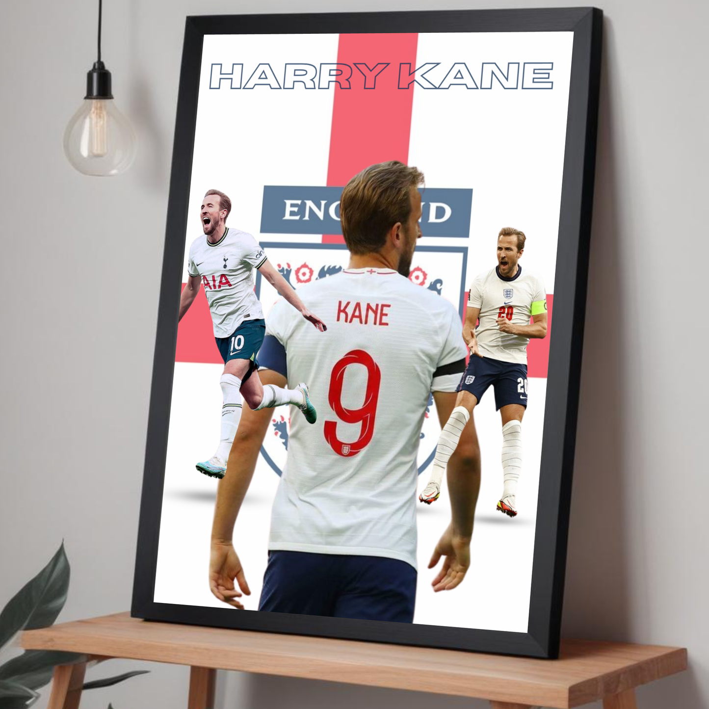 Harry Kane football poster for soccer lovers
