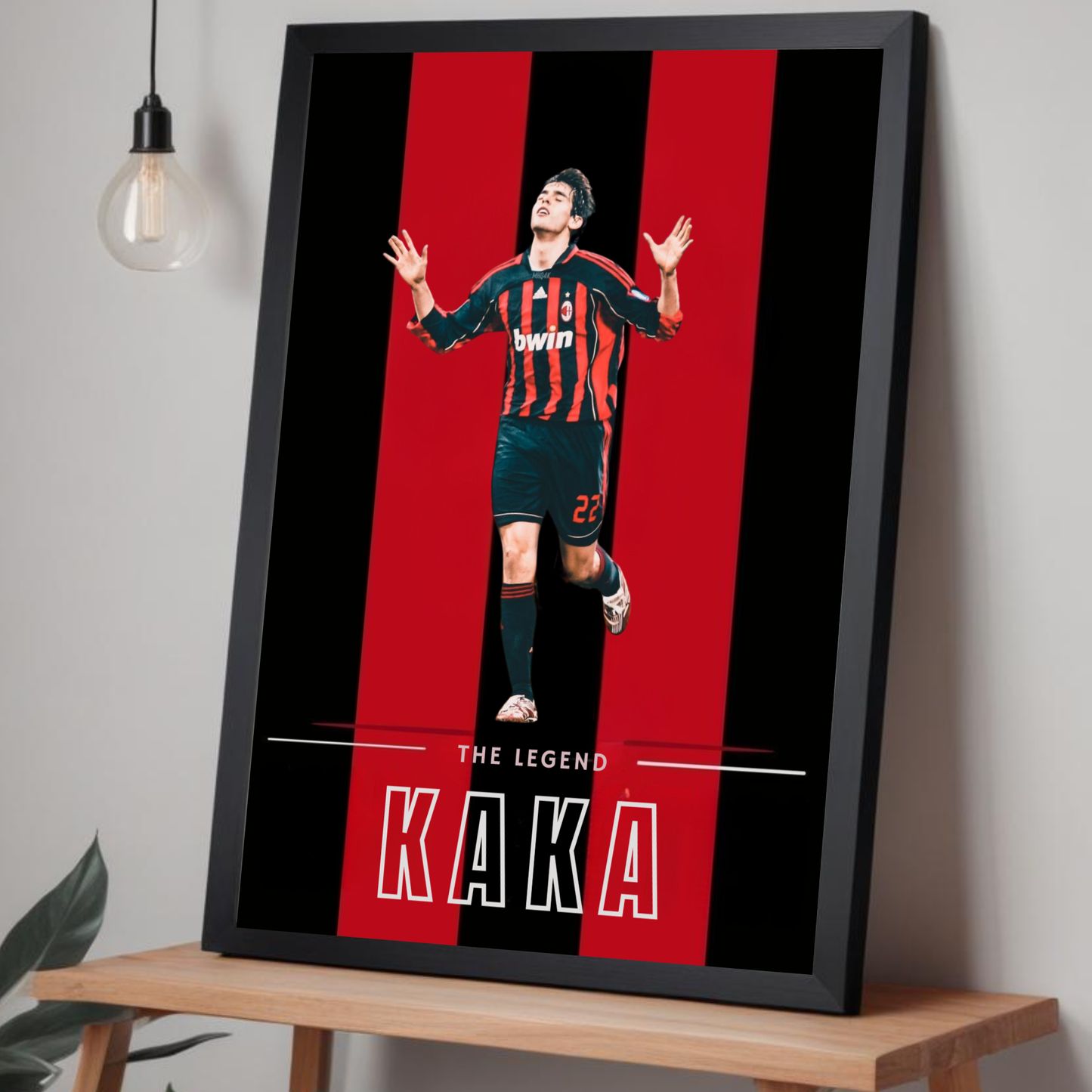 Kaka football art poster for soccer lovers
