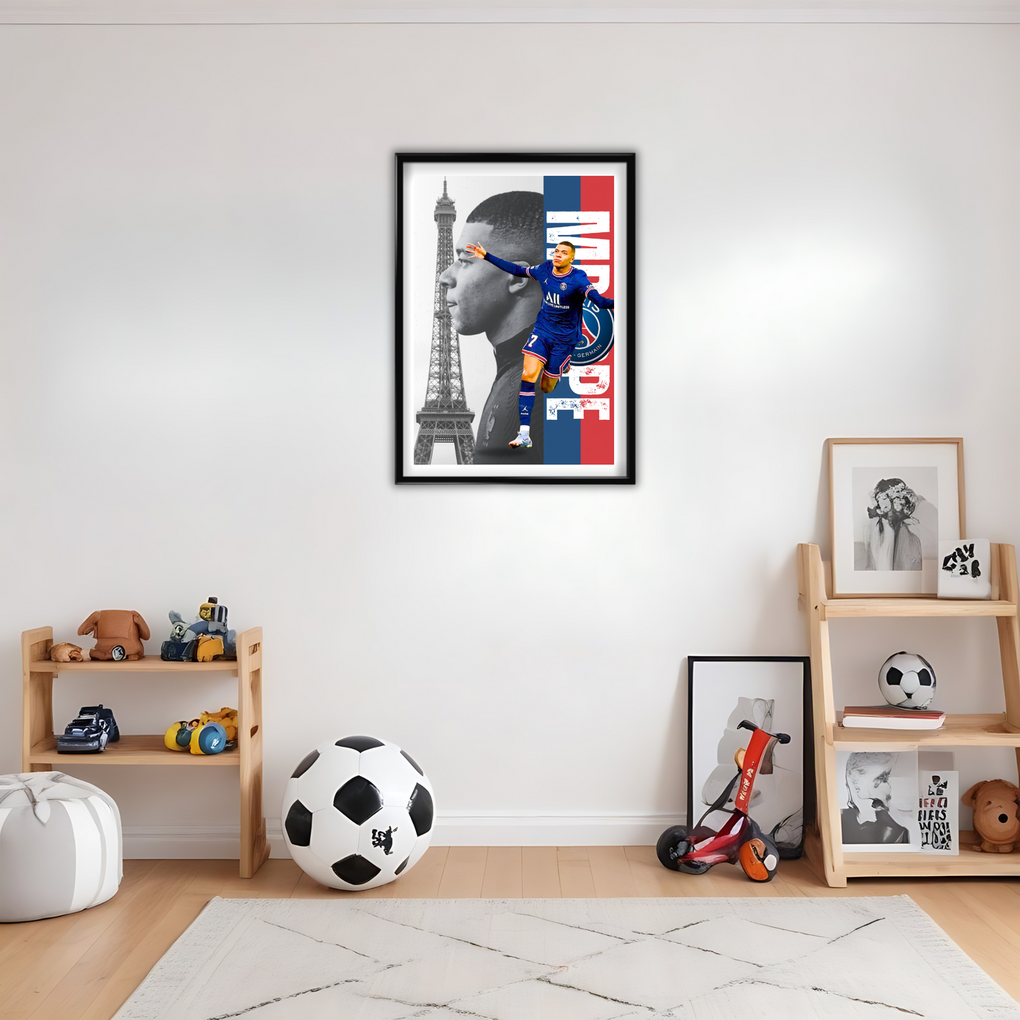 Mbappe PSG-Framed Poster