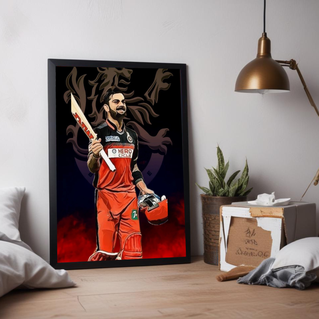 Virat Kohli cricket poster for Indian cricket fans