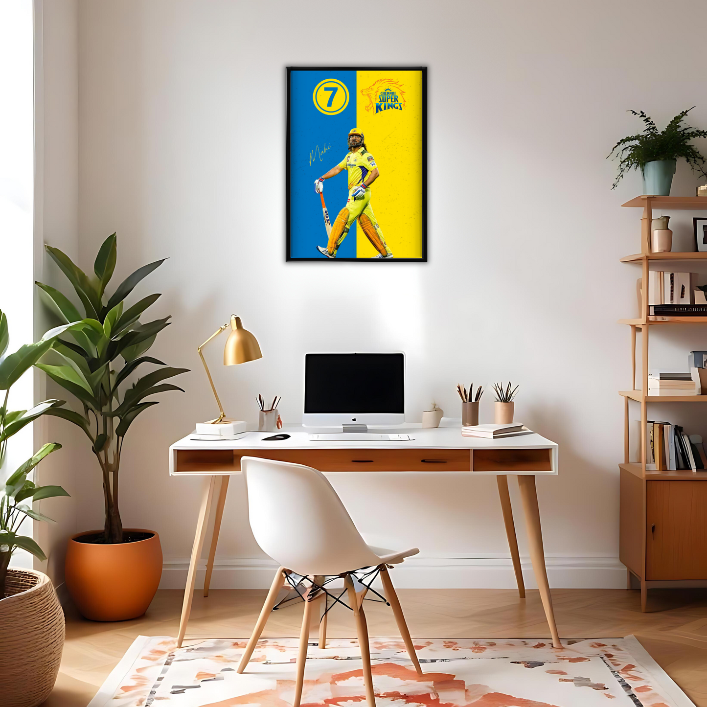 MS Dhoni CSK Poster 1