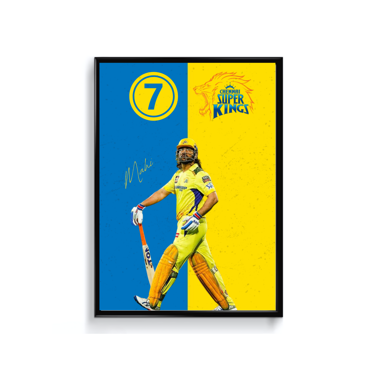 MS Dhoni CSK Poster 1
