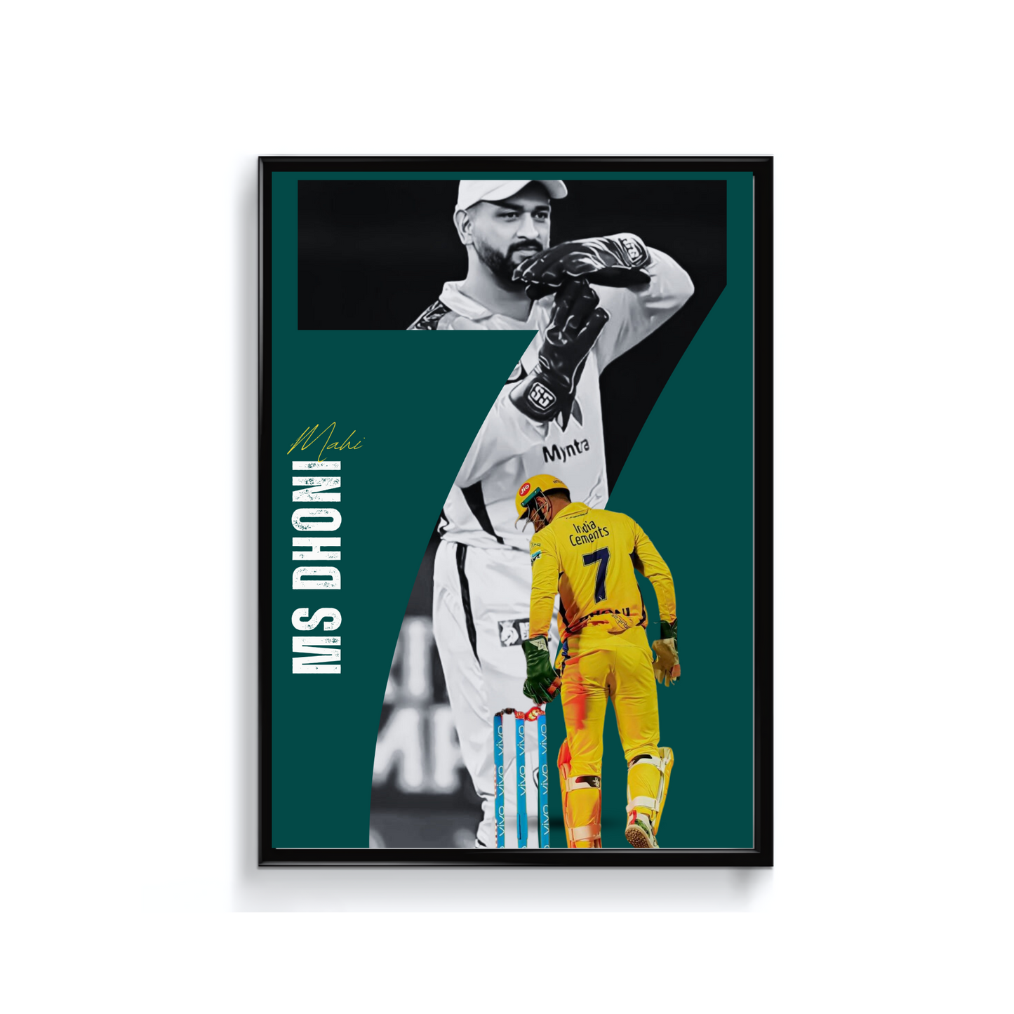 MS Dhoni CSK Poster 2