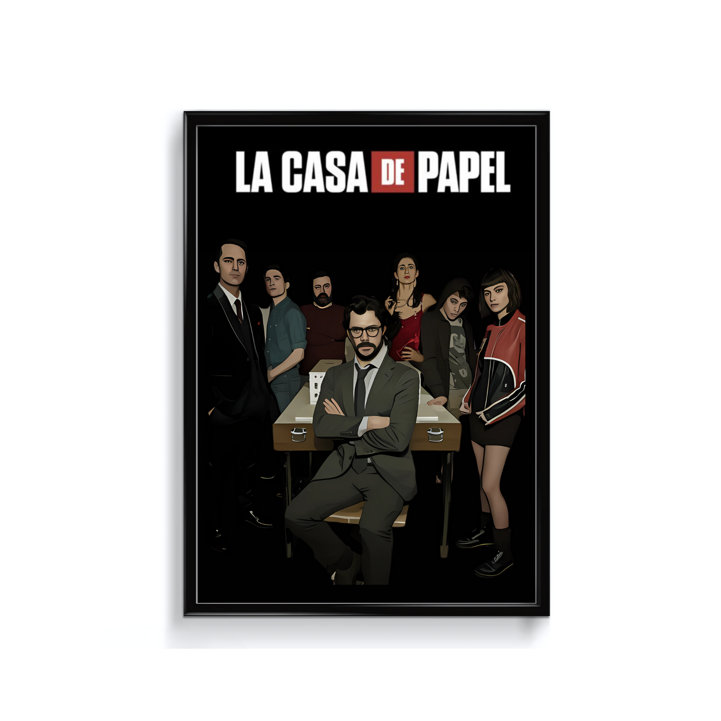 Money Heist TV series poster featuring The Professor
