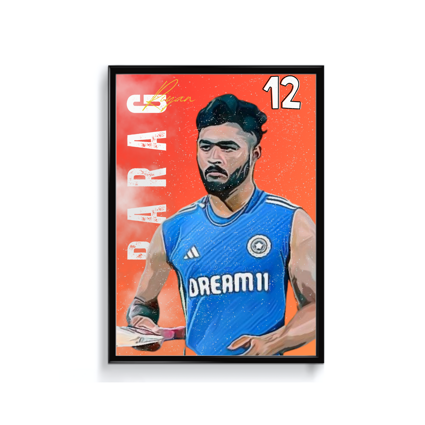 Riyan Parag Art Poster 1