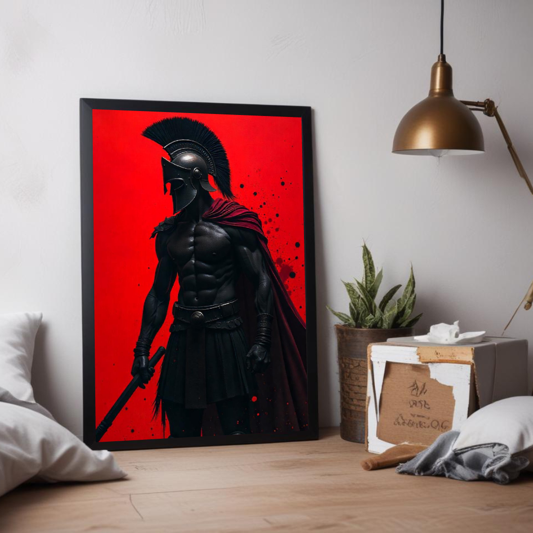 Spartan Warrior Art Poster