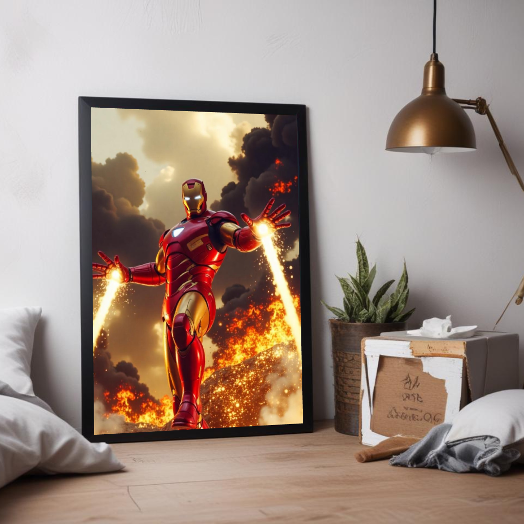 Iron Man superhero poster for Marvel fans