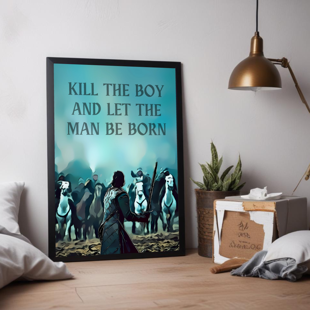 Game of Thrones Jon Snow quote wall art