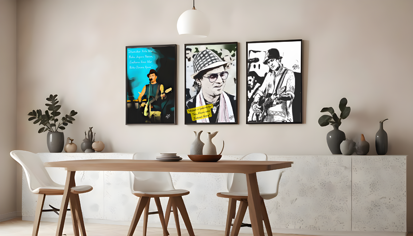 Framed Zubeen Garg wall art and poster collection for music lovers