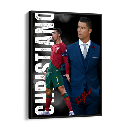 Cristiano Ronaldo Art Print Framed