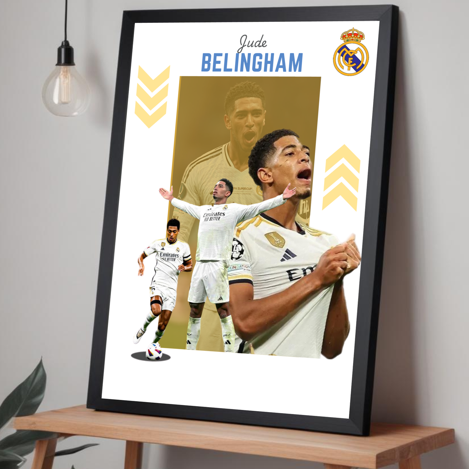 Jude Bellingham football poster for soccer lovers
