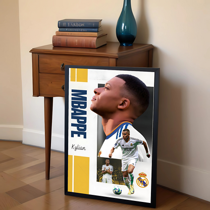 Kylian Mbappé Print with Frame