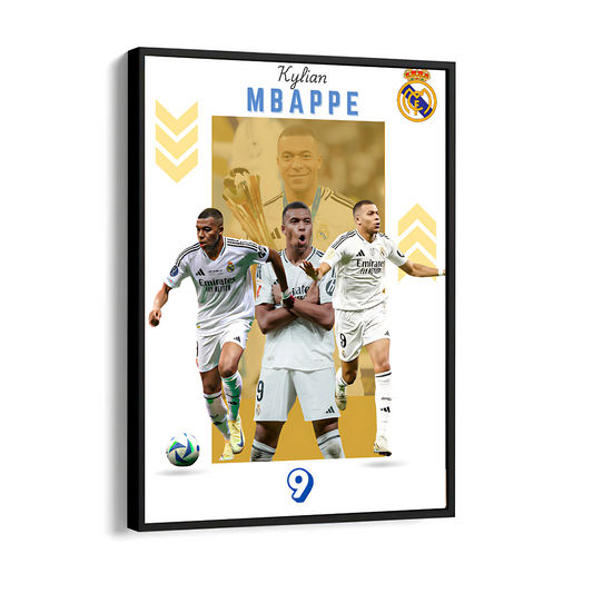 Best Mbappe Poster for Wall Décor – Framed & Ready to Hang