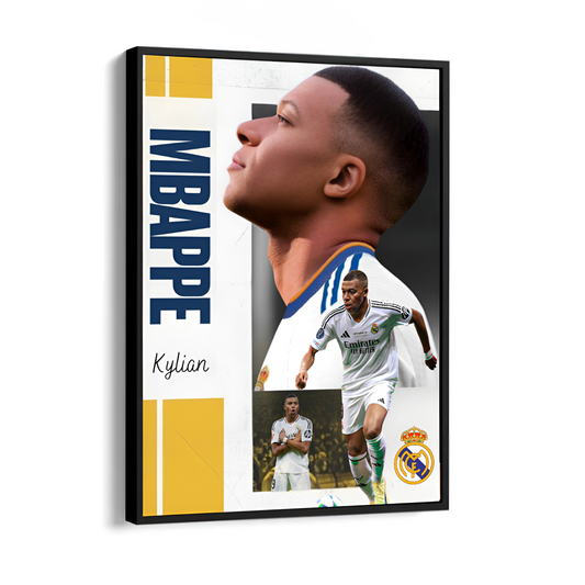 Kylian Mbappé Print with Frame