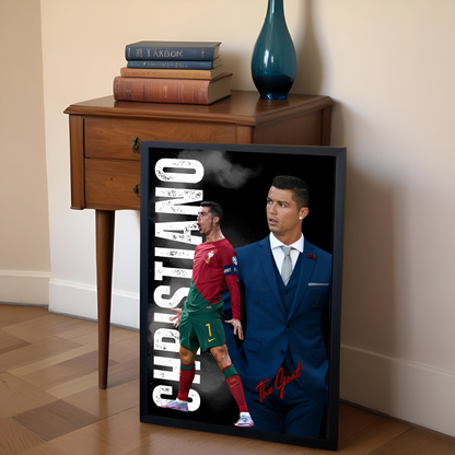 Cristiano Ronaldo Art Print Framed
